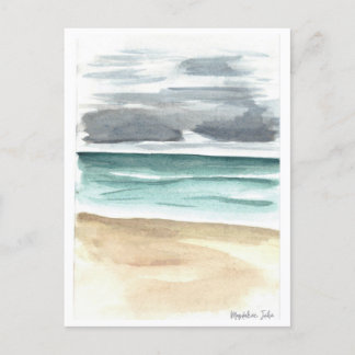 Postal Nubes amorosas sobre el mar