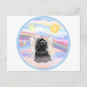 Postal Nubes - Cocker Spaniel negro