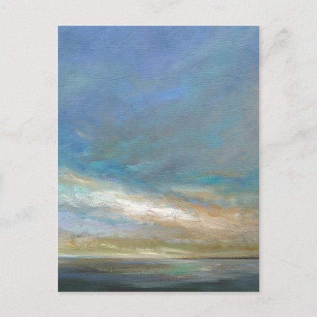 Postal Nubes costeras con océano (Anverso)