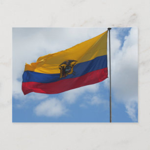 Postal nubes de bandera ecuador