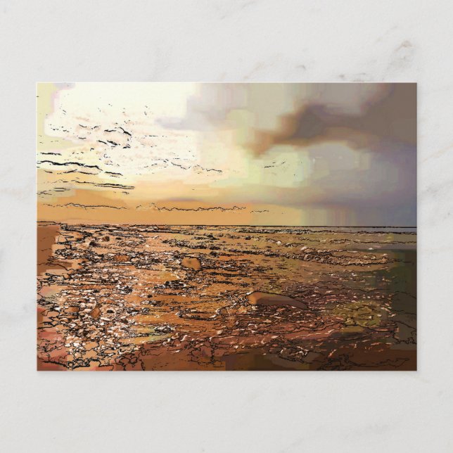 POSTAL NUBES DE TORMENTA (Anverso)