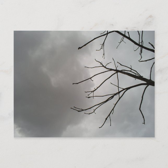Postal Nubes de tormenta oscura (Anverso)