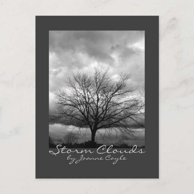 Postal - 'Nubes de tormenta' por Joanne Coyle (Anverso)