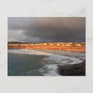 Postal Nubes de tormenta sobre Polzeath