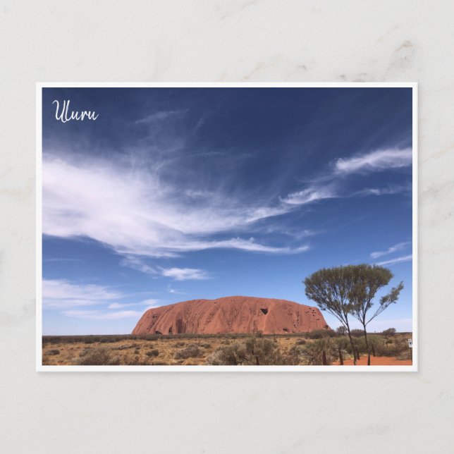 Postal nubes de uluru australia (Anverso)