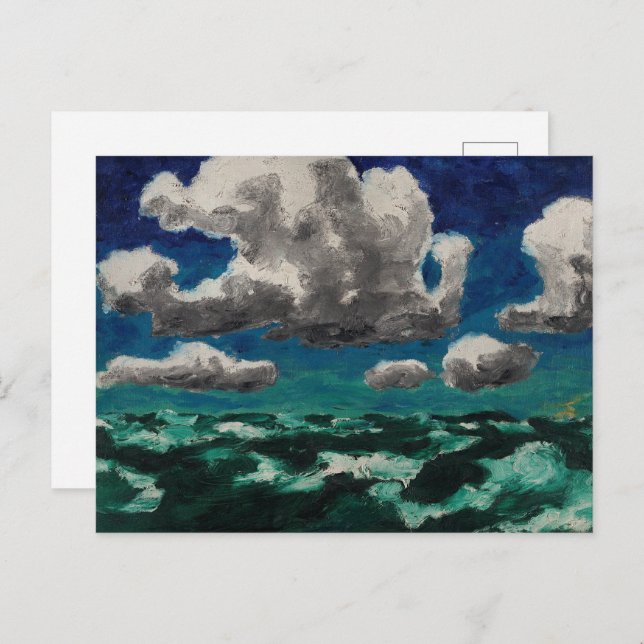 Postal Nubes de verano | Emil Nolde | (Anverso / Reverso)