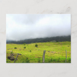 Postal Nubes descendiendo sobre pastizales Postcard