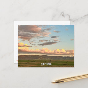 Postal Nubes en la Hora de Oro de Namibia