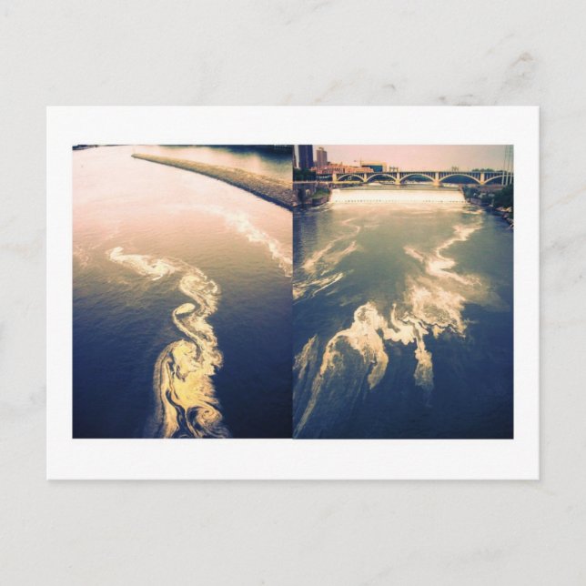 Postal nubes fluviales (Anverso)