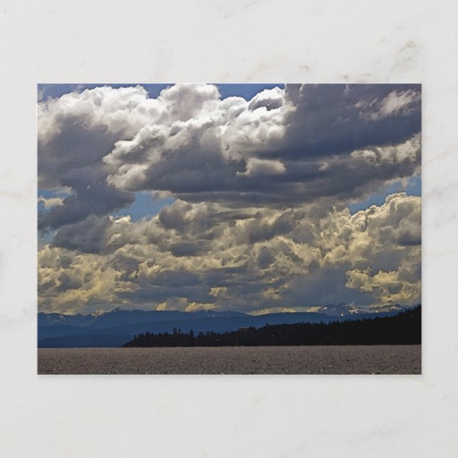 Postal Nubes, Lago Tahoe (Anverso)