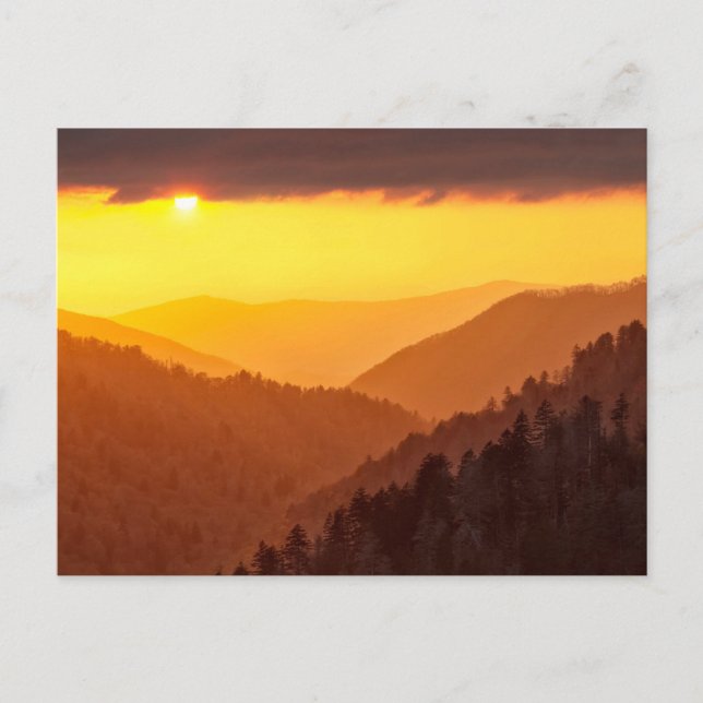 Postal Nubes Llena Valle, Tennessee (Anverso)