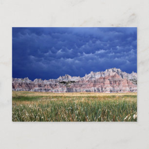 Postal Nubes mammatus sobre el Parque Nacional Badlands