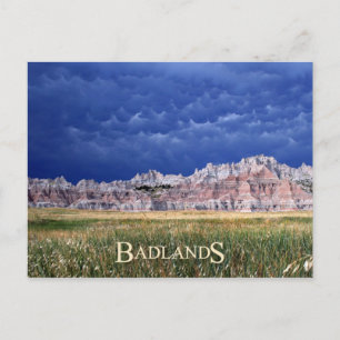 Postal Nubes mammatus sobre el Parque Nacional Badlands