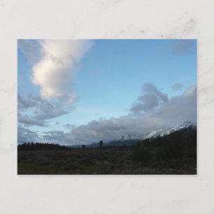 Postal Nubes matutinas en el Parque Nacional Grand Teton