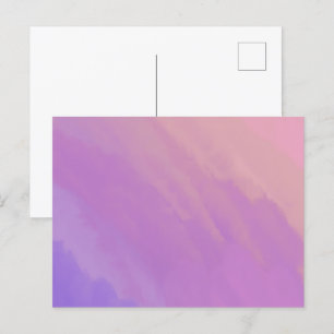 Postal Nubes moradas en el Crepúsculo