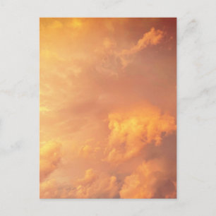 Postal Nubes Naranjas Rosadas Paisaje De Nubes