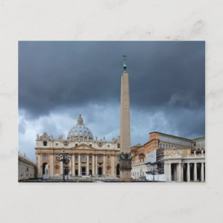 Postal Nubes oscuras sobre la Basílica de San Pedro, Vati