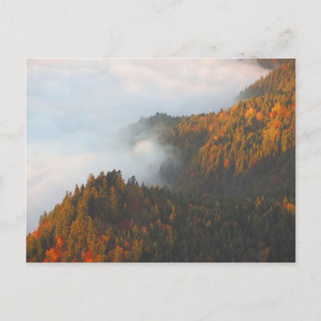 Postal Nubes Pieniny de otoño (Anverso)
