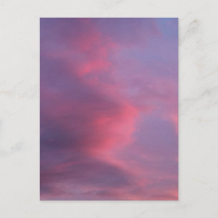 Postal Nubes Rosadas Azules