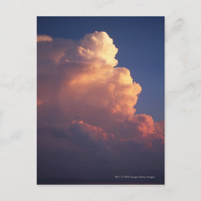 Postal Nubes sobre el mar al atardecer (Anverso)