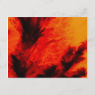 Postal Nubes Tenues - Naranja
