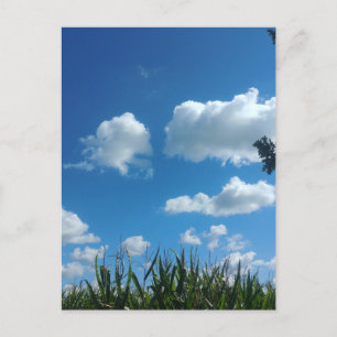 Postal Nubes Y Cielo Azul