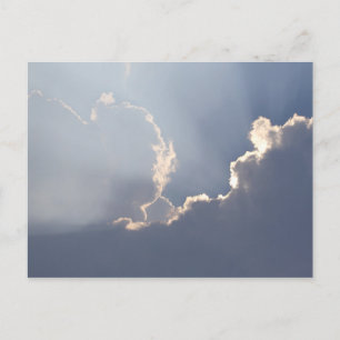 Postal Nubes y rayos solares