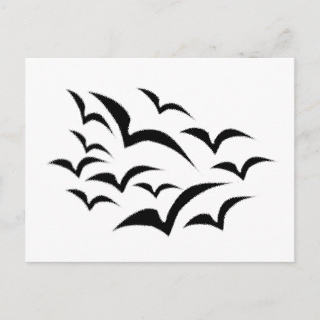 Postal nublada negra (Anverso)