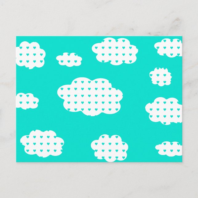 Postal Nublado Con Una Oportunidad De Amor (Anverso)