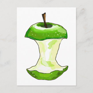 Postal Núcleo de Apple Green personalizado (Granny Smith)