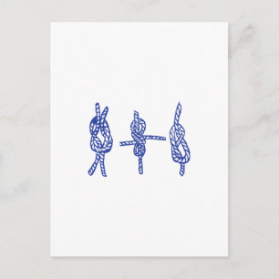 Postal Nudos azules