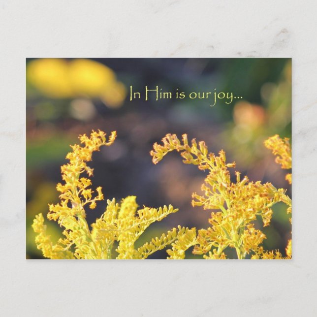 Postal Nuestra alegría (Anverso)