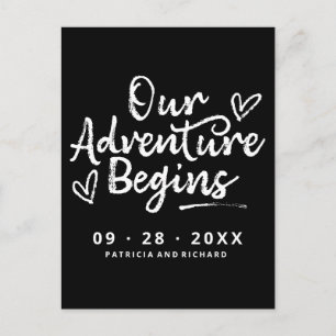 Postal Nuestra Aventura Comienza A Guardar La Fecha No Fo