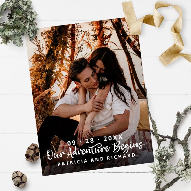Postal Nuestra Aventura Comienza Boda Salva La Foto De La (Subido por el creador)