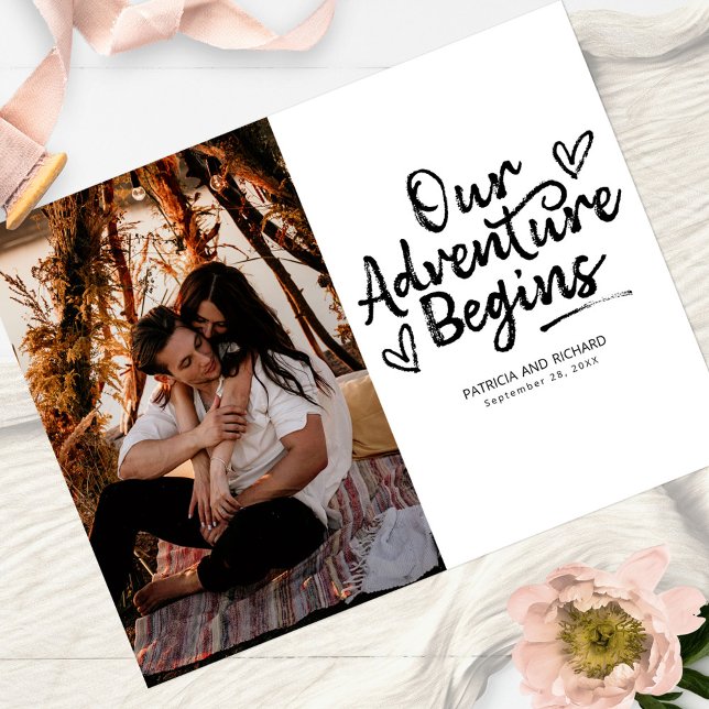 Postal Nuestra Aventura Comienza Boda Salva La Foto De La (Subido por el creador)