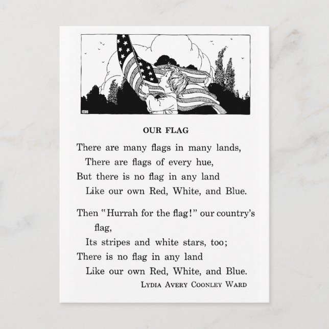 Postal Nuestra bandera (Anverso)