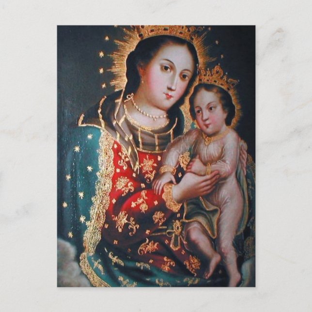 POSTAL NUESTRA DAMA REFUGIO DE PECADORES (Anverso)