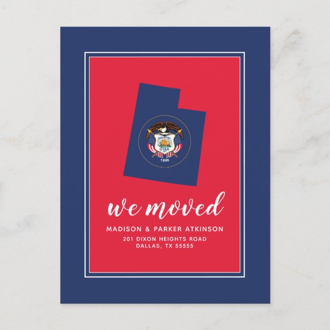 Postal Nuestra nueva dirección en Utah (Anverso)