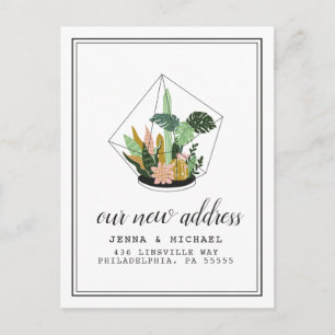 Postal Nuestra nueva dirección   Suculento Terrario