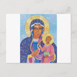 Postal Nuestra Señora de Czestochowa Madonna Negra Poloni
