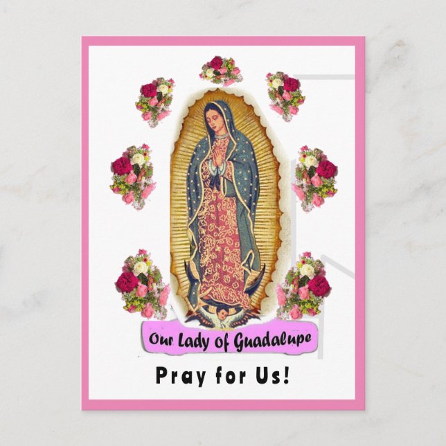 Postal Nuestra Señora de Guadalupe (Anverso)