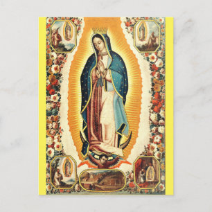 Postal Nuestra Señora De Guadalupe Arte Radiante