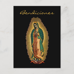 Postal Nuestra Señora de Guadalupe Bendiciones Mexicano H