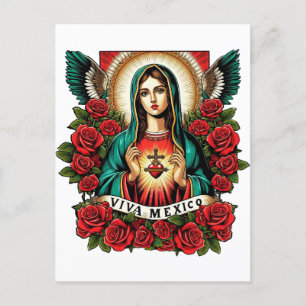 Postal Nuestra Señora de Guadalupe Madre María Viva Méxic