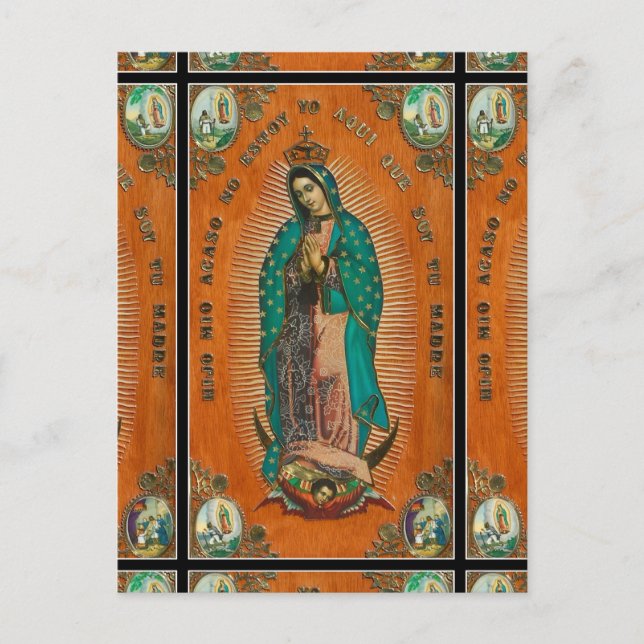 POSTAL NUESTRA SEÑORA DE GUADALUPE REZA POR NOSOTROS (Anverso)