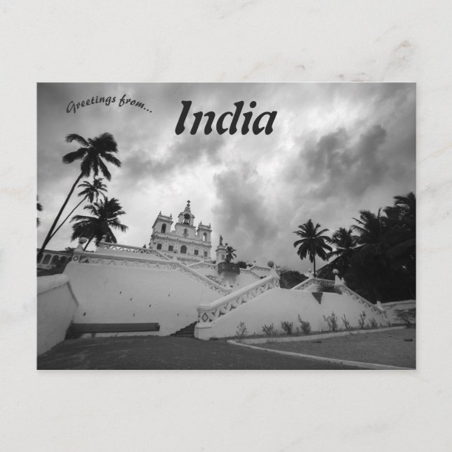 Postal Nuestra Señora de la Inmaculada Concepción Goa Ind (Anverso)