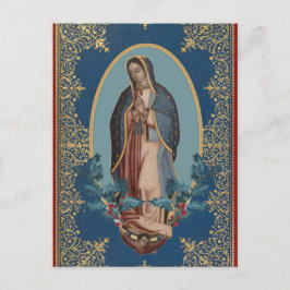 Postal Nuestra Señora de la Virgen Guadalupe María Feliz 