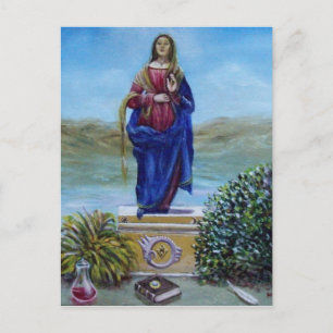 Postal NUESTRA SEÑORA DE LIGERA Madonna de inmaculada con