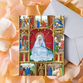 Postal Nuestra Señora de los Dolores Pascua Cuaresma reli