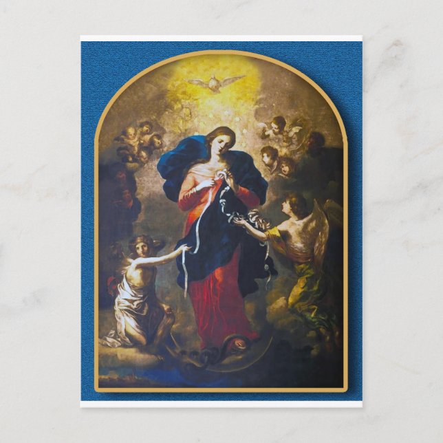 Postal Nuestra Señora de los nudos, (Anverso)